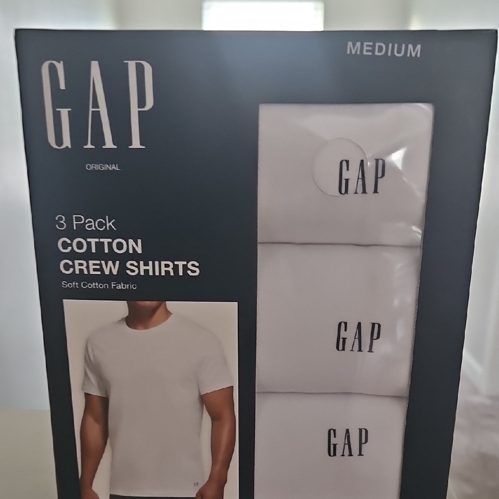 GAP White Short Sleeve Tees Essential Cotton